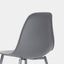 JENNA grey dining chair, leg detail