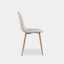 NORA beige dining chair, rear view
