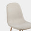 NORA beige dining chair, leg detail