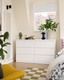 MALM Chest of 6 Drawers, 160x78 cm
