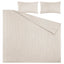 NATTJASMIN Duvet Cover and 2 Pillowcases, Light Beige