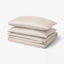 NATTJASMIN Duvet Cover and 2 Pillowcases, Light Beige