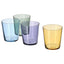 PAPPERSBJÖRK Glass, Mixed Colours, 30 cl (4 pcs.)