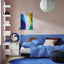 PILTANDVINGE Duvet Cover And 2 Pillowcases, Blue, 240x220/50x80 cm — view 2