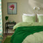 PILTANDVINGE light green duvet set styled