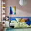 PILTANDVINGE light green duvet in bedroom