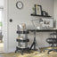 RÅSKOG black trolley in home office