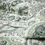 RODGERSIA Duvet Cover and 2 Pillowcases, Green/White