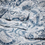RODGERSIA blue/white folded duvet cover with fabric-covered buttons
