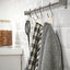 RÖDKNOT Tea Towel, Patterned/Light Beige-Black, 45x60 cm (2 pcs.)