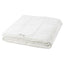 SÄFFEROT light warm duvet in white, folded, showing the soft recycled microfibre fabric