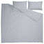 SOLFIBBLA white blue stripe duvet and 2 pillowcases set