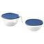 SUMPCYPRESS Bowl with Lid, Set of 2, Clear Glass