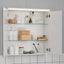 TREASJÖN Mirror Cabinet with Built-in Lighting, White, 80x17x75 cm