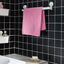 VÅGSJÖN pink towel on bathroom rack