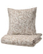 VÅRBRÄCKA Duvet Cover and Pillowcases, Beige/White