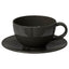 VARDAGEN Teacup with Saucer, Dark Grey, 26 cl