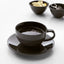 VARDAGEN dark grey teacup and saucer