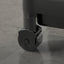VESKEN black trolley shelf with drainage holes